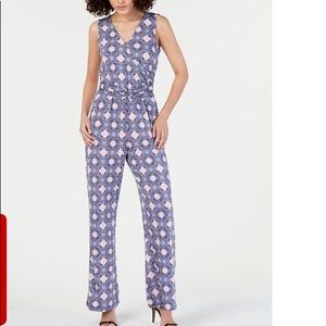 NY Collection Petite Printed Jumpsuit